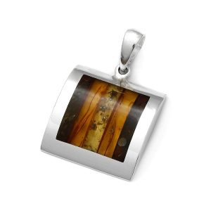 Baltic Amber Multicolor Mosiac Pendant