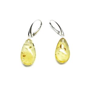 Baltic Amber Sterling Silver Earrings. Amber Jewelry