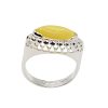 Butterscotch Amber Sterling Silver Ring