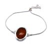 Cherry Amber Adjustable Chain Bracelet