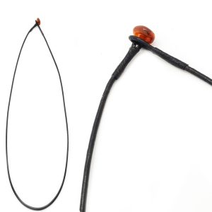 Alternative view of Leather Cord With Amber Clasp
