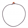 Leather Cord With Amber Clasp