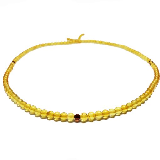 Citrine Color Amber Buddhist Mala Rosary Prayer 108 Beads 24'' - Image 2