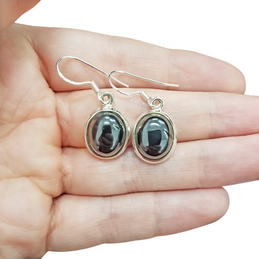 Black Onyx Sterling Silver Dangle Earrings - Image 3